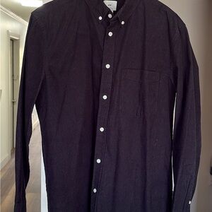 H&M Men's Dark Button-Down Shirt